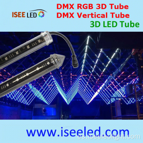 Efecto 3D LED direccionable RGB Tubo de cristal impermeable
